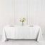 Polyester 72"x120" Rectangle Tablecloth White - Durable and Stylish Table Cover for Events