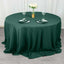Premium Polyester 132" Round Tablecloth Hunter Emerald Green - Seamless 220GSM Wrinkle-Resistant Table Cover
