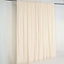 2 Pack Beige Scuba Polyester Event Curtain Drapes, Durable Flame Resistant Backdrop Event Panels Wrinkle Free with Rod Pockets - 10ftx10ft
