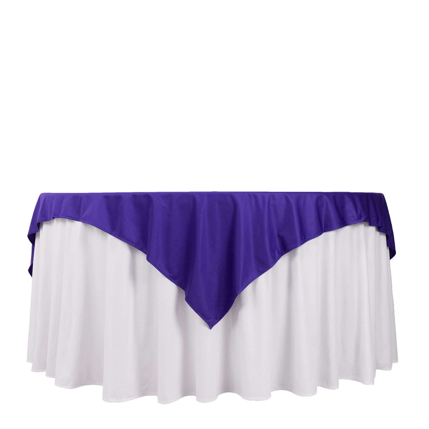 Scuba 70"x70" Table Overlay Square Tablecloth Purple - Wrinkle Free & Stain Resistant Table Cover