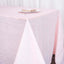 Taffeta 90"x132" Rectangle Tablecloth Blush - Seamless Accordion Crinkle Table Cover