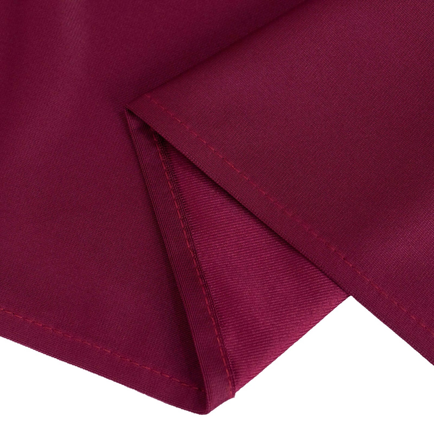 Scuba Rectangular 60"x102" Tablecloth Burgundy - Wrinkle Free & Stain Resistant Table Cover