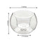 6-Pack Glass Tealight Candle Holders Crystal Clear Globe Design - Votive Candle Holders for Events 3"