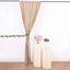 2 Pack Nude Scuba Polyester Event Curtain Drapes, Durable Flame Resistant Backdrop Event Panels Wrinkle Free with Rod Pockets - 10ftx10ft