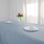 Taffeta 90"x156" Rectangle Tablecloth Dusty Blue - Accordion Crinkle Seamless Table Cover
