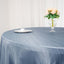 Taffeta 120" Round Tablecloth Dusty Blue - Seamless Accordion Crinkle Table Cover
