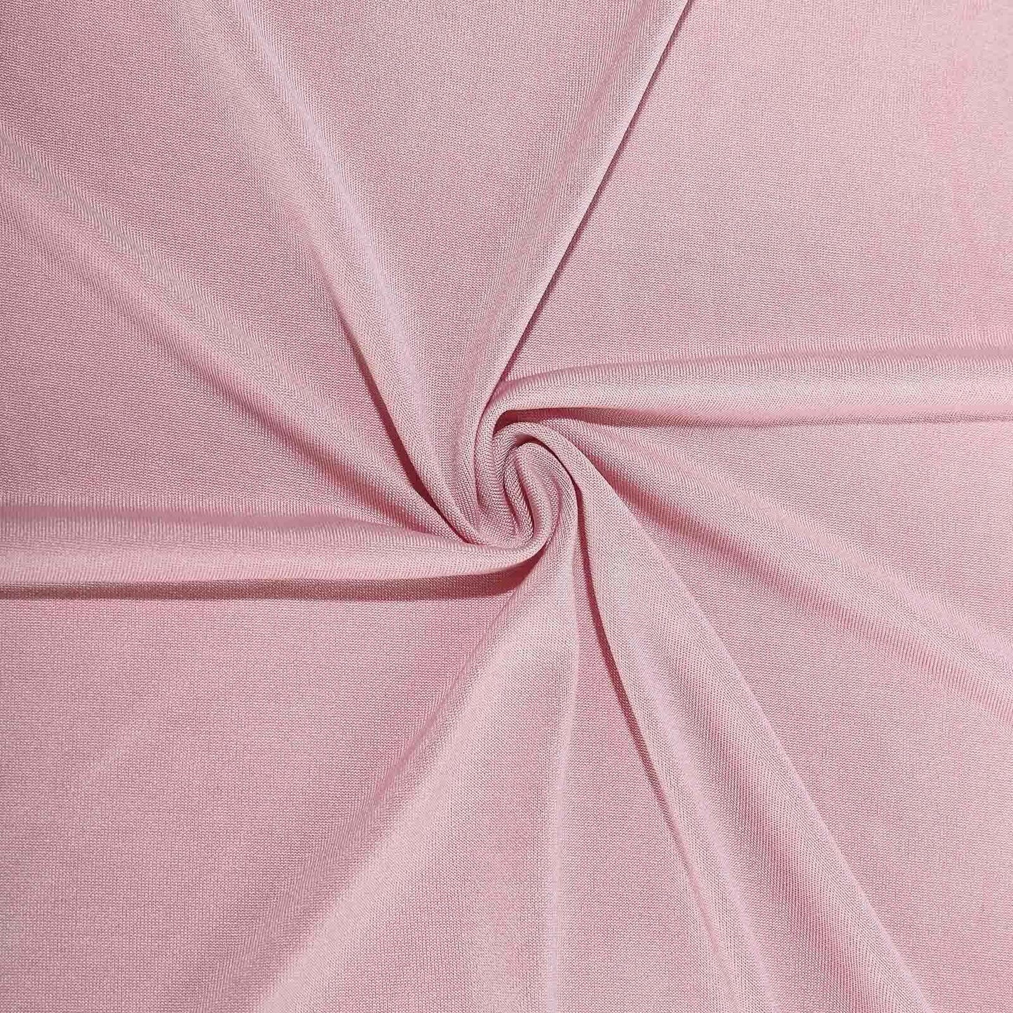 Stretch Spandex 96"x30" Rectangle Table Cover Dusty Rose - Durable Form-Fitting Tablecloth