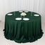Scuba Round 132" Tablecloth Hunter Emerald Green - Wrinkle Free & Stain Resistant Seamless Table Cover