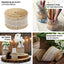 2" x 16FT Natural Jute Burlap Ribbon With Wavy Lace