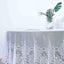 Lace 108" Round Tablecloth White - Premium Design for Formal Table Settings