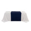 Scuba Polyester 36"x72" Wide Table Runner Navy Blue - Wrinkle-Free Trade Show Table Linen