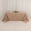 Premium Polyester 90"x132" Rectangle Tablecloth Nude - Seamless 220GSM Stain-Resistant Table Cover