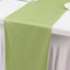 Scuba Polyester 12"x108" Table Runner Sage Green - Wrinkle-Free Table Linen