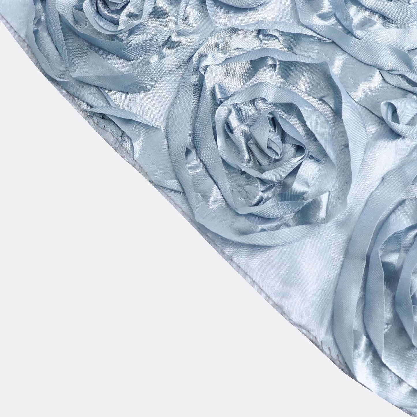 Rosette Satin 14"x108" Table Runner Dusty Blue - Grandiose Design