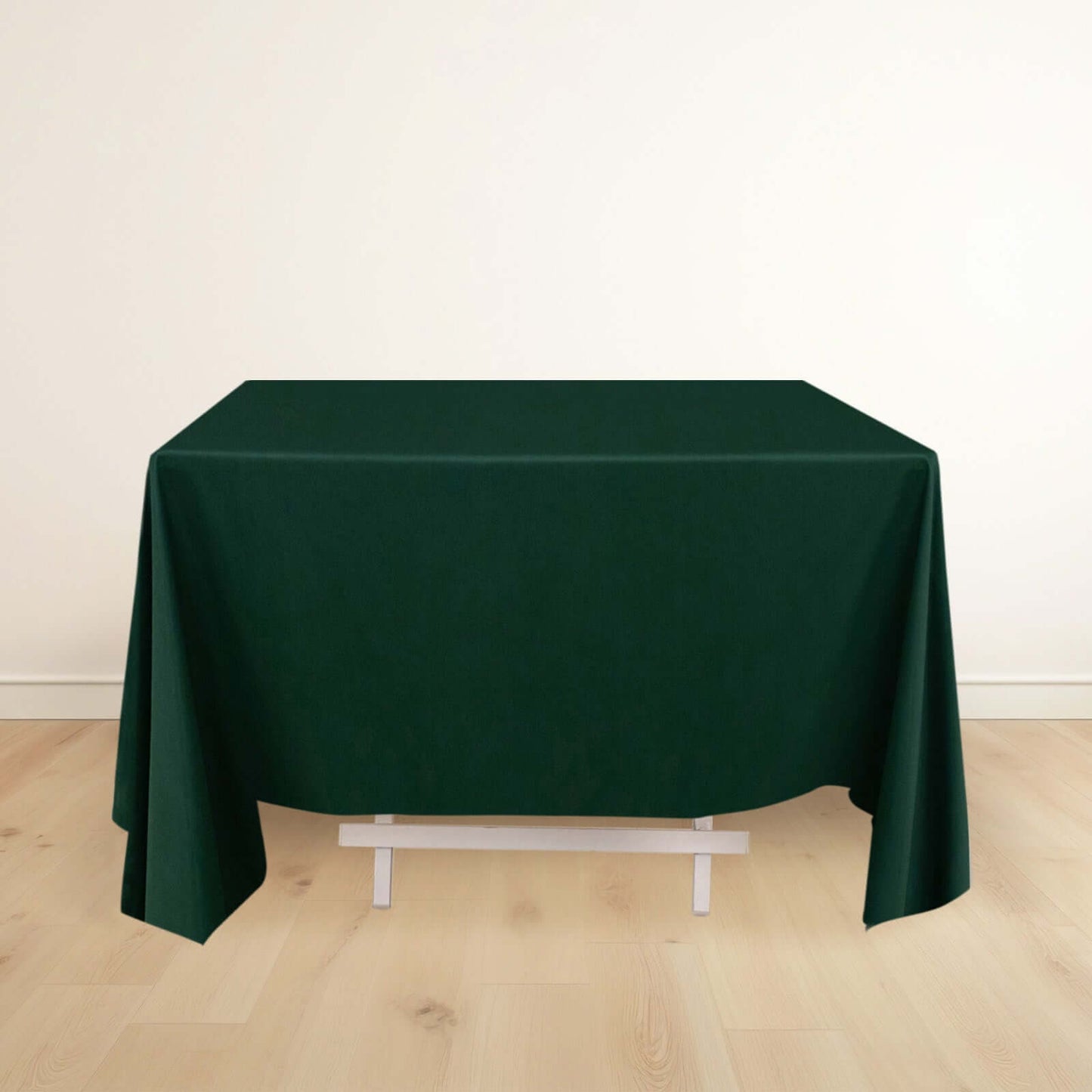 Scuba Square 70"x70" Tablecloth Hunter Emerald Green - Wrinkle Free & Stain Resistant Table Cover