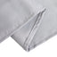 Premium Polyester 90"x132" Rectangle Tablecloth Silver - Seamless 220GSM Stain-Resistant Table Cover