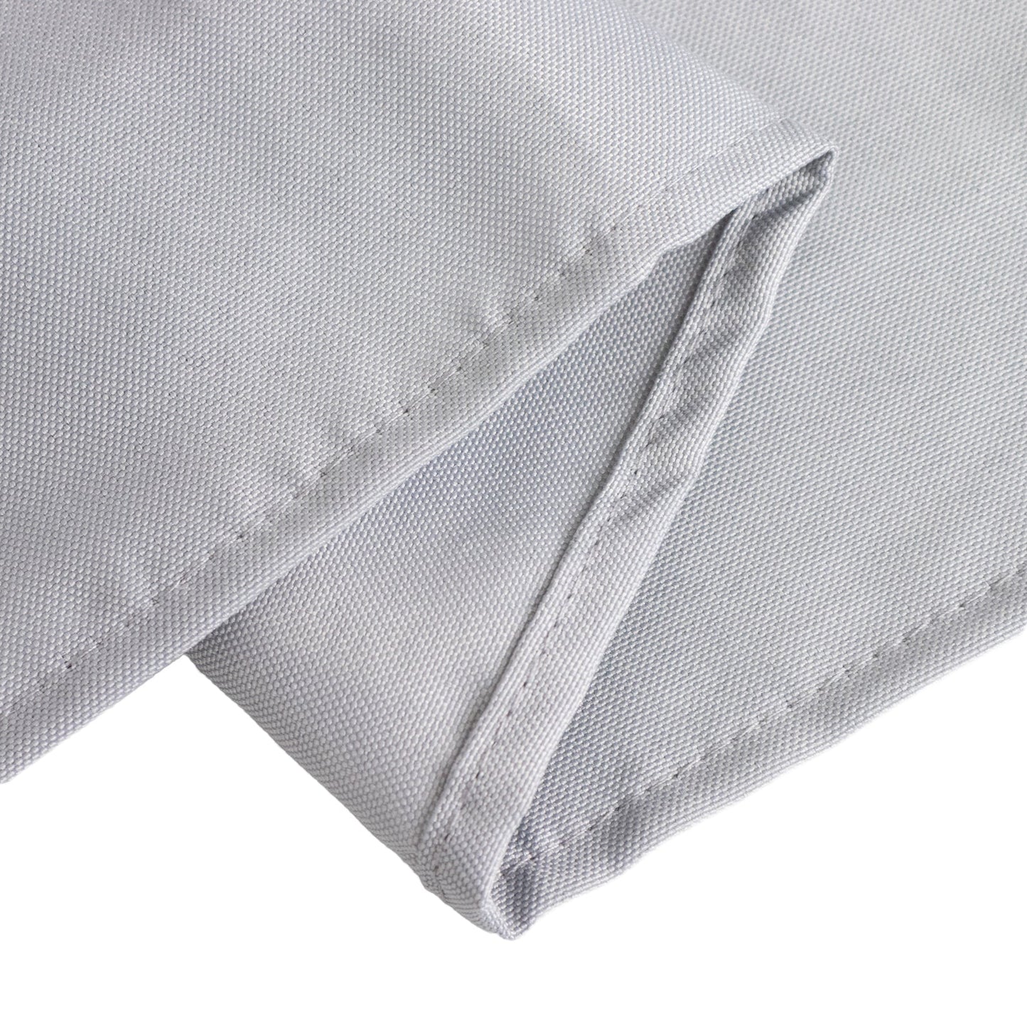 Premium Polyester 90"x132" Rectangle Tablecloth Silver - Seamless 220GSM Stain-Resistant Table Cover