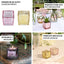12-Pack Mercury Glass Candle Holders Gold with Speckled Design - Square Votive Tealight Holders 2"