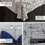 Lace 54"x54" Table Overlay Square Tablecloth White - Stylish Victorian Design Event Decor