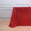 Sequin 90"x156" Rectangle Tablecloth Red - Seamless Twinkling Table Cover
