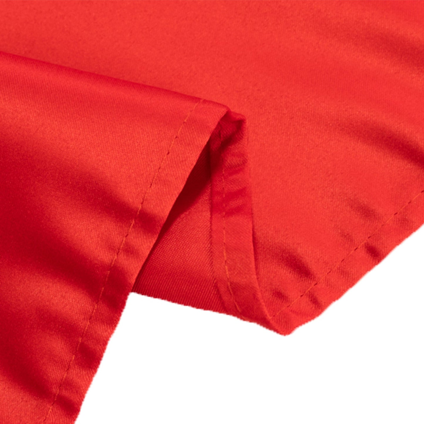 Lamour Satin 60"x102" Rectangle Tablecloth Red - Durable & Silky Soft Feel Table Cover