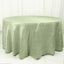 Taffeta 120" Round Tablecloth Sage Green - Seamless Accordion Crinkle Table Cover