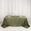 Taffeta 90"x132" Rectangle Tablecloth Dusty Sage Green - Seamless Accordion Crinkle Table Cover
