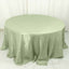 Taffeta 132" Round Tablecloth Sage Green - Seamless Accordion Crinkle Table Cover