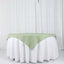 Polyester 54"x54" Table Overlay Square Tablecloth Sage Green - Wrinkle-Resistant & Durable Table Cover