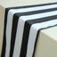 Satin 12"x108" Table Runner Black/White Stripe - Classic & Exquisite Table Decor