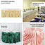 Satin 14ft Table Skirt Silver - Pleated Double Drape Table Cover