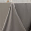 Lamour Satin 90"x132" Rectangle Tablecloth Silver - Soft & Silk-Like Seamless Table Cover