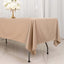 Scuba Rectangular 60"x102" Tablecloth Nude - Wrinkle Free & Stain Resistant Table Cover
