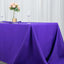 Premium Polyester 90"x156" Rectangle Tablecloth Purple - Seamless 220GSM Stain-Resistant Table Cover