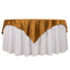 Scuba 70"x70" Table Overlay Square Tablecloth Shimmer Gold - Wrinkle Free & Stain Resistant Table Cover