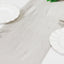 Scuba Polyester 12"x108" Table Runner Shimmer Silver - Wrinkle-Free Table Linen