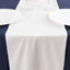 Scuba Polyester 12"x108" Table Runner White - Wrinkle-Free Table Linen for Events & Weddings