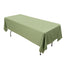 Scuba Rectangular 60"x102" Tablecloth Dusty Sage Green - Wrinkle Free & Stain Resistant Table Cover