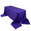 Scuba Rectangular 90"x156" Tablecloth Purple - Wrinkle Free, Stain Resistant & Seamless Table Cover
