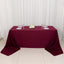 Scuba Rectangular 90"x156" Tablecloth Burgundy - Wrinkle Free, Stain Resistant & Seamless Table Cover