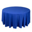 Scuba Round 120" Tablecloth Royal Blue - Wrinkle Free & Stain Resistant Seamless Table Cover