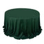 Scuba Round 132" Tablecloth Hunter Emerald Green - Wrinkle Free & Stain Resistant Seamless Table Cover