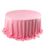 Scuba Round 132" Tablecloth Pink - Wrinkle Free & Stain Resistant Seamless Table Cover