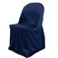 Scuba Stretch Folding Chair Cover Navy Blue - Wrinkle Free & Durable Slipcover