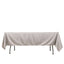 Scuba Rectangular 60"x102" Tablecloth Shimmering Silver - Wrinkle Free & Stain Resistant Table Cover