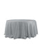 Taffeta 132" Round Tablecloth Silver - Seamless Accordion Crinkle Table Cover