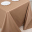 Scuba Rectangular 90"x132" Tablecloth Nude - Wrinkle Free, Stain Resistant & Seamless Table Cover