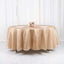 Satin 108" Round Tablecloth Nude - Smooth and Lustrous Table Cover