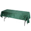 Premium Velvet 60"x102" Rectangle Tablecloth Hunter Emerald Green - Reusable & Soft Table Cover