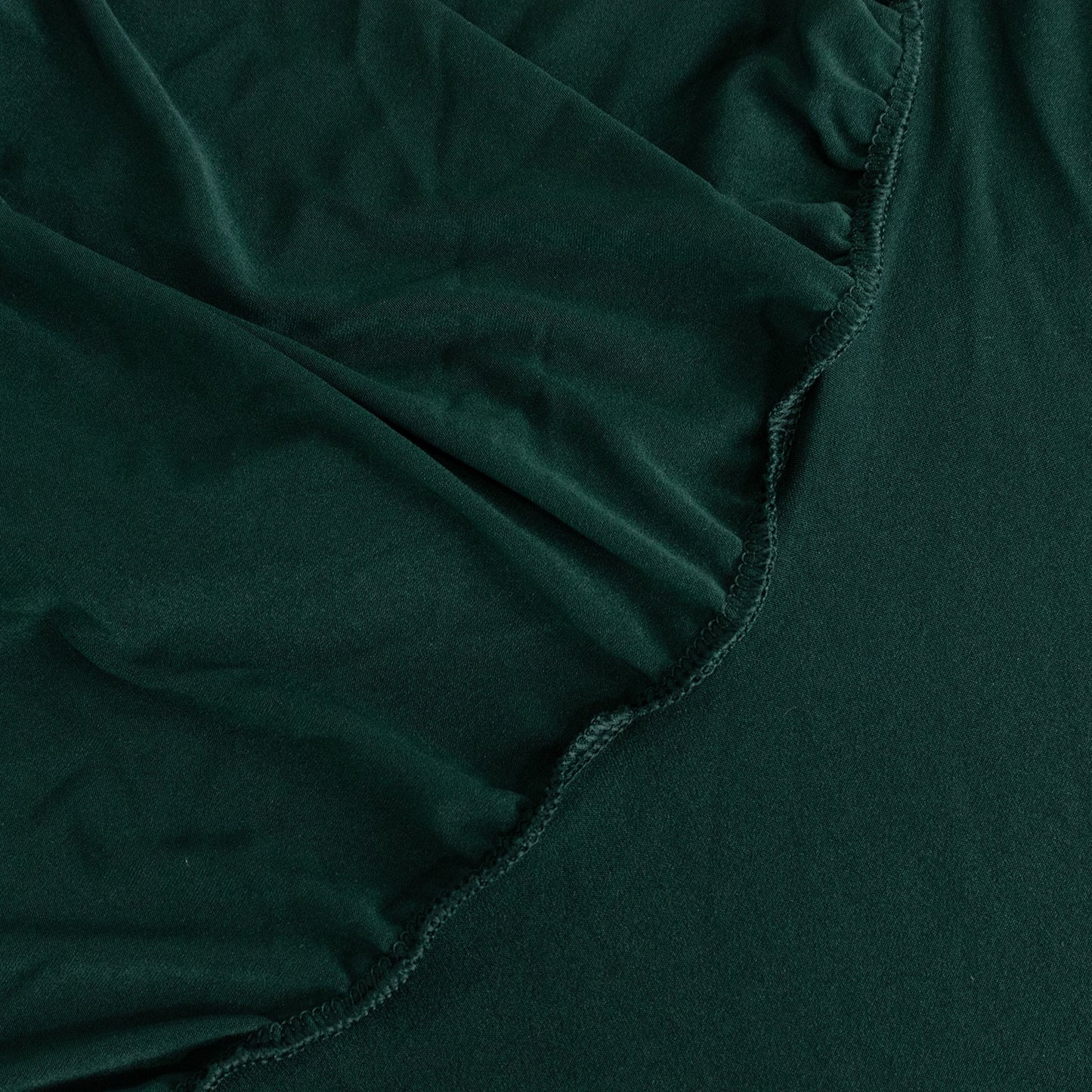 Spandex Rectangle 72"x30" Table Skirt Hunter Emerald Green with Wavy Skirt-Like Effect Table Cover